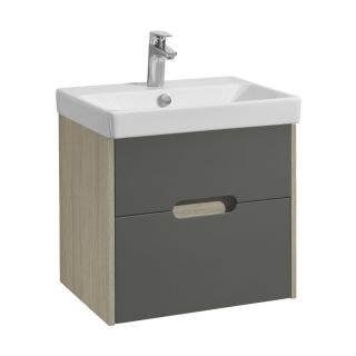 Тумба под раковину Акватон Оливия 55см грей/дуб ойстер 1A254201OLUG0